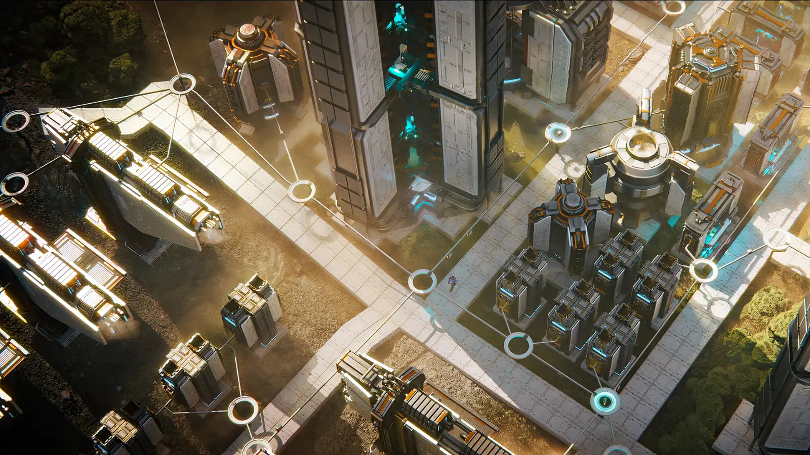 StarRupture base building - automated factory with rail systems